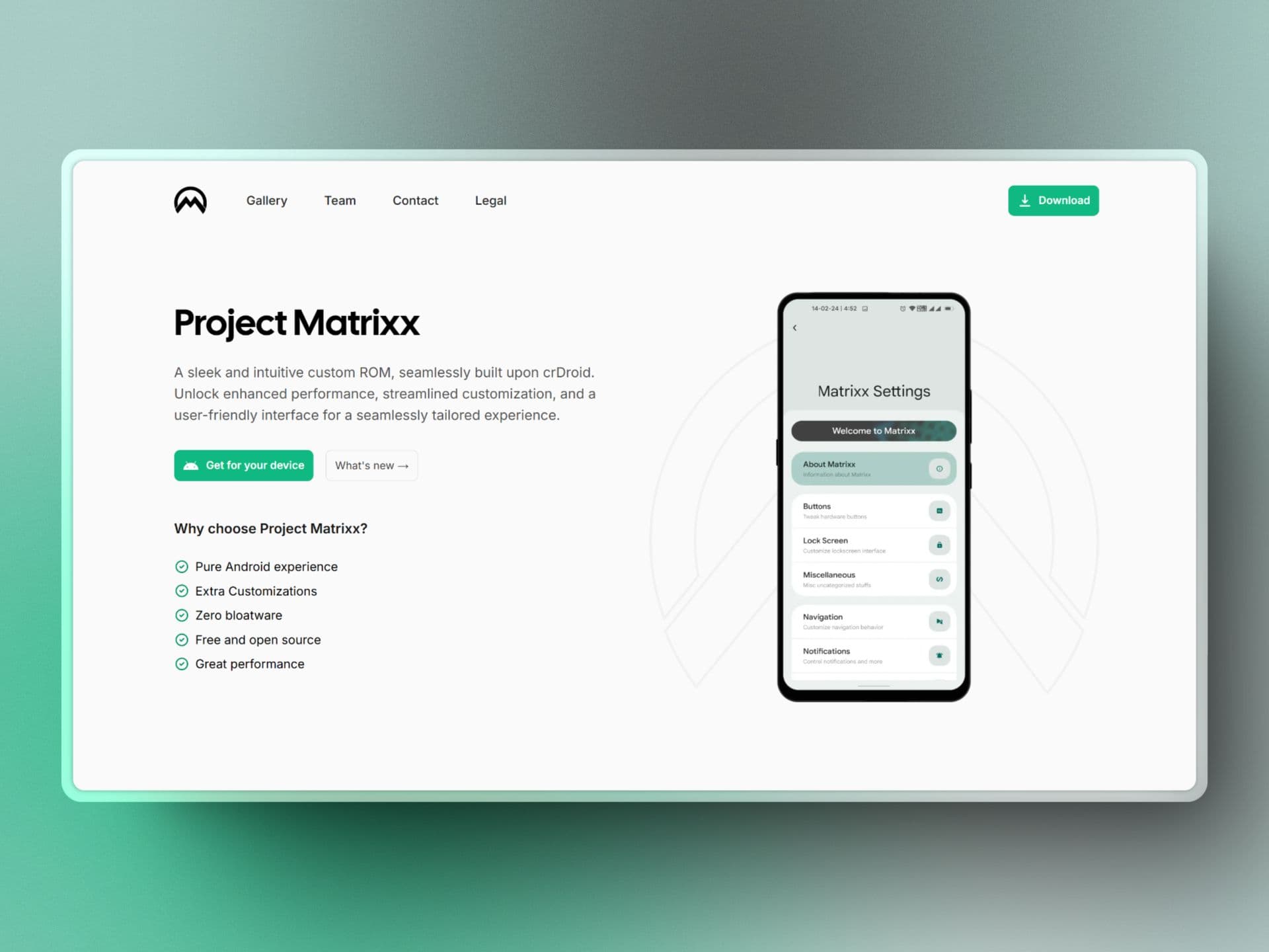 Project Matrixx